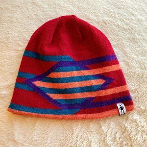 Smartwool Reversible Merino Wool Ski Racer Beanie / Winter Hat